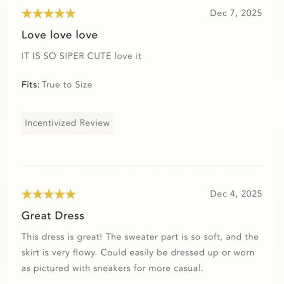 NWT Size MP - The Thea Long-Sleeve Eyelash Twofer Sweater Dress (NWT US$ 188) - Picture 4 of 15